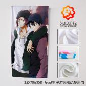 (35X70)YJ011-Free!男子游泳部动漫浴巾