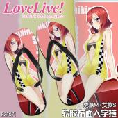 RZT071-lovelive！动漫软胶布面人字拖鞋