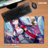 HZD298-少女咖啡枪2双生视界 游戏40X60橡胶课桌垫