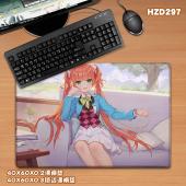 HZD297-少女咖啡枪2双生视界 游戏40X60橡胶课桌垫