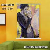 (60X90)BH1739- 海贼王 动漫白色塑料杆