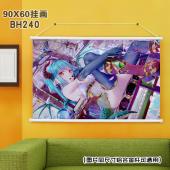 (90X60)BH240-VOCALOID初音  动漫白色塑...