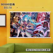 (90X60)BH150- 动漫VOCALOID初音白色塑料...