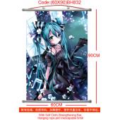 (60X90)BH832-初音未来动漫塑杆布挂画