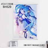 (45X72)BH529-初音动漫白色塑料杆挂画