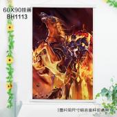 (60X90)BH1113-王者荣耀游戏白色塑料杆挂画