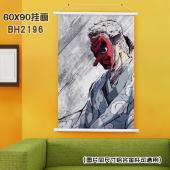 (60X90)BH2196 鬼灭之刃 动漫白色塑料杆挂画