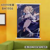 (60X90)BH1956-原神 游戏白色塑料杆挂画