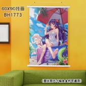 (60X90)BH1773-崩坏学园 游戏白色塑料杆挂画