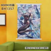 (60X90)BH1357 原神     游戏白色塑料杆挂画