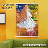 (60X90)BH1623-刀剑神域 动漫白色塑料杆挂画