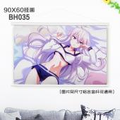 (90X60)BH035-从零开始的魔法书动漫白色塑料杆挂画