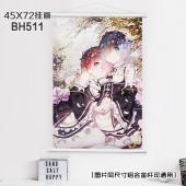 (45X72)BH511-从零开始的异世界生活动漫白色塑料杆...