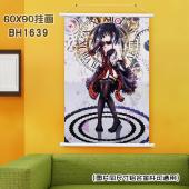 (60X90)BH1639-约会大作战 动漫白色塑料杆挂画