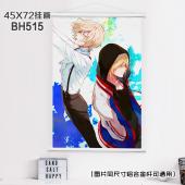 (45X72)BH515-冰上的尤里动漫白色塑料杆挂画