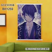 (60X90)BH1259-银魂动漫白色塑料杆挂画