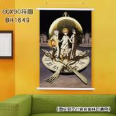 (60X90)BH1649-约定的梦幻岛 动漫白色塑料杆挂画