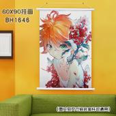 (60X90)BH1646-约定的梦幻岛 动漫白色塑料杆挂画