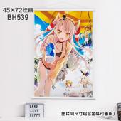 (45X72)BH539-舰队Collection动漫白色塑...