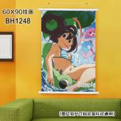 (60X90)BH1248-我的英雄学院动漫白色塑料杆挂画