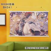 (90X60)BH341明日方舟 游戏白色塑料杆挂画