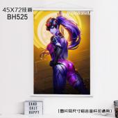 (45X72)BH525-守望先锋动漫白色塑料杆挂画