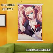 (60X90)BH1217-弹丸轮破动漫白色塑料杆挂画