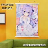 (60X90)BH1436-碧蓝航线游戏白色塑料杆挂画