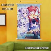 (60X90)BH1359-碧蓝航线 游戏白色塑料杆挂画