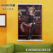 (60X90)BH1354 赛马娘 动漫白色塑料杆挂画