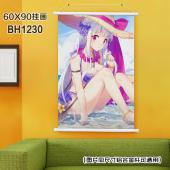 (60X90)BH1230-碧蓝航线游戏白色塑料杆挂画