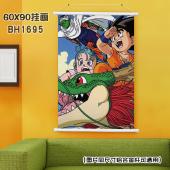 (60X90)BH1695-龙珠 动漫白色塑料杆挂画