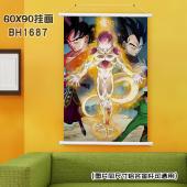 (60X90)BH1687-龙珠 动漫白色塑料杆挂画