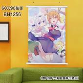 (60X90)BH1256-小林家的龙女仆动漫白色塑料杆挂画