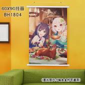 (60X90)BH1804-公主连接 游戏白色塑料杆挂画