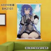 (60X90)BH2101-无职转生 动漫白色塑料杆挂画