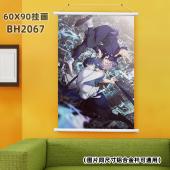 (60X90)BH2067-咒术回战 动漫白色塑料杆挂画