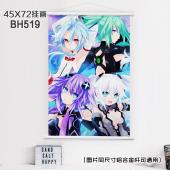 (45X72)BH519-超次元游戏海王星动漫白色塑料杆挂画