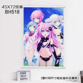 (45X72)BH518-超次元游戏海王星动漫白色塑料杆挂画