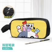 SCBD017-BT21 个性双层笔袋