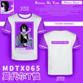 MDTX065-鬼灭之刃 动漫全彩莫代尔T恤效果图