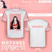 MDTX061-鬼灭之刃 动漫全彩莫代尔T恤效果图