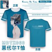 MDTX060-鬼灭之刃 动漫全彩莫代尔T恤效果图