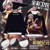 QCWY230-尼尔机械纪元游戏龙袍班服全彩加绒卫衣