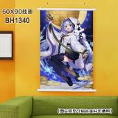 (60X90)BH1340-烟花 动漫白色塑料杆挂画