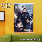 (60X90)BH1314-尼尔机械纪元游戏白色塑料杆挂画