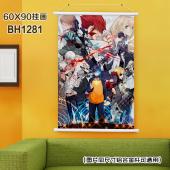 (60X90)BH1281血界战线动漫白色塑料杆挂画