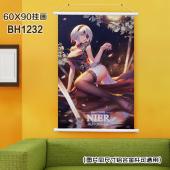 (60X90)BH1232-尼尔机械纪元游戏白色塑料杆挂画