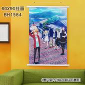 (60X90)BH1564-天空与海洋之间 动漫白色塑料杆挂...