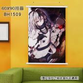 (60X90)BH1509-overlord 动漫白色塑料杆...